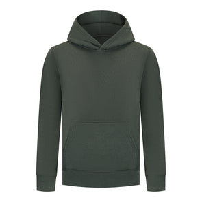 EVERYDAY KIDS All-Season Green Pullover Hoodie – Warm Fleece Sweatshirt with Hood – Ideal for School, Outdoor Play, or Travel – Boys Hoodie