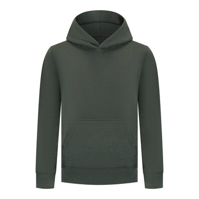 EVERYDAY KIDS All-Season Green Pullover Hoodie – Warm Fleece Sweatshirt with Hood – Ideal for School, Outdoor Play, or Travel – Boys Hoodie