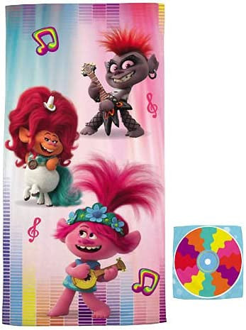 Trolls World Tour  2 Pieces Bath Towel And Washcloth Set