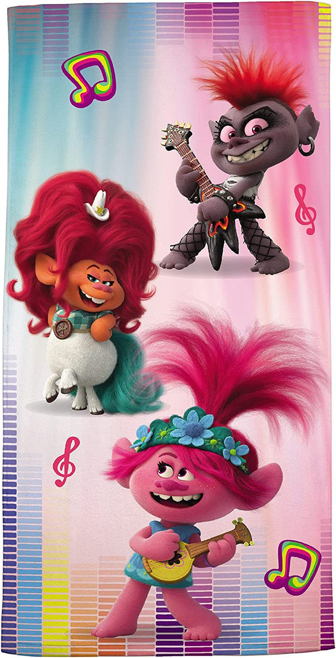 Trolls World Tour  2 Pieces Bath Towel And Washcloth Set