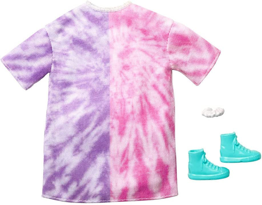 Barbie Fashion, Pink/Purple Long Shirt, Shoes & Bracelet