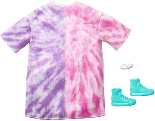 Barbie Fashion, Pink/Purple Long Shirt, Shoes & Bracelet