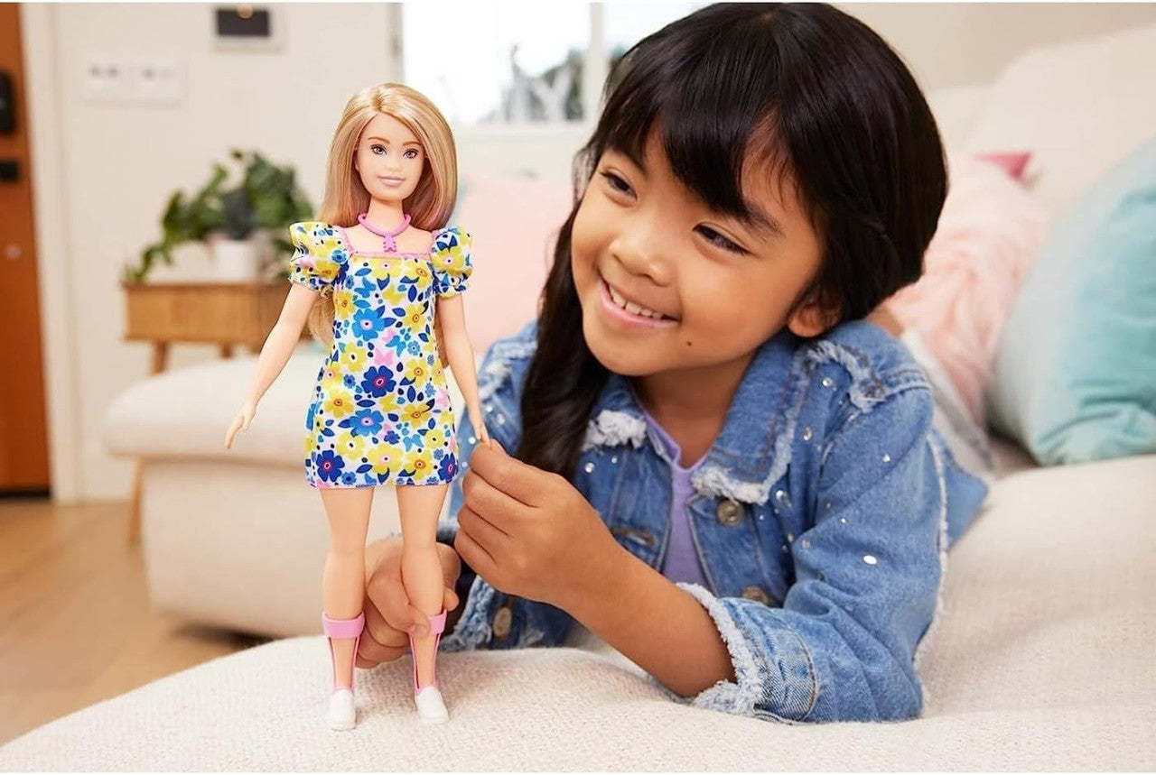 Barbie Fashionistas Doll with Down Syndrome Wearing Floral Dress