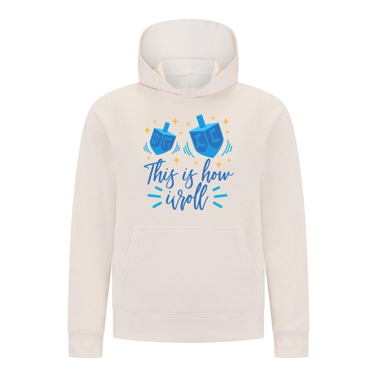 Everyday Kids Hanukkah Collection “This Is How I Roll” Pullover Hoodie – Fun Holiday Sweatshirt