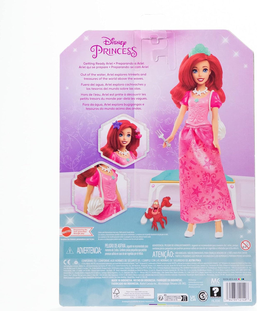 Disney Princess Ariel Getting Ready Set