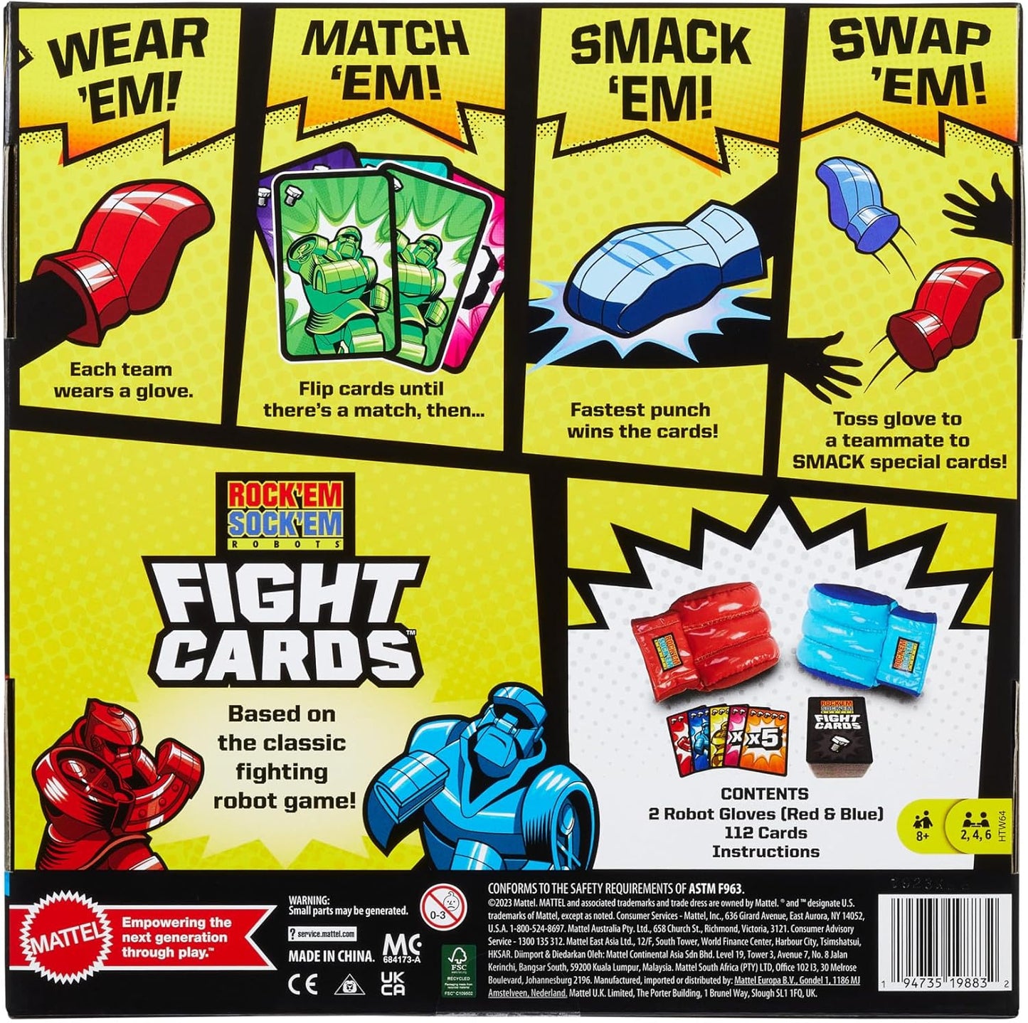 Rock ‘Em Sock ‘Em Robots Fight Cards Card Game