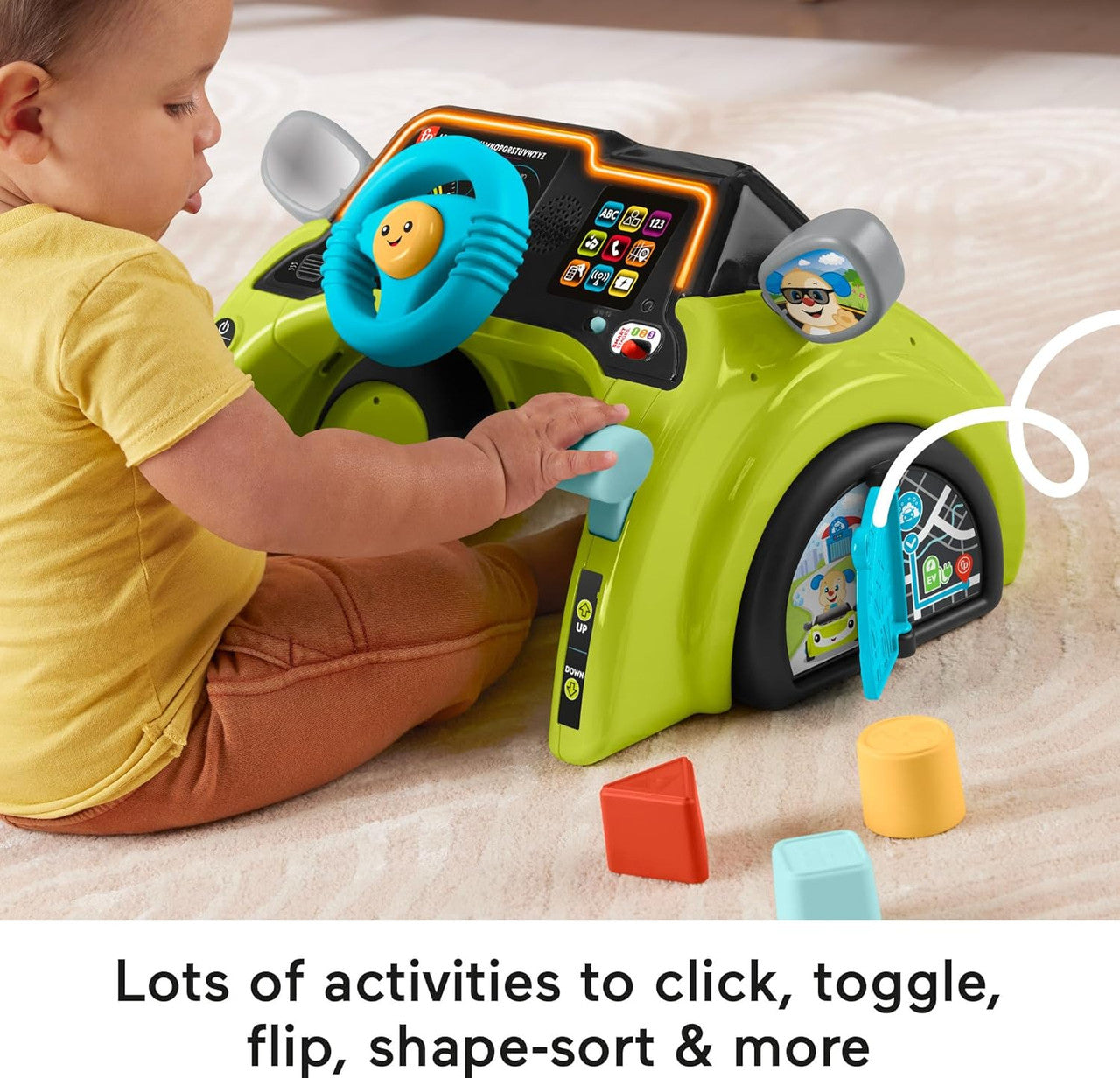 Fisher-Price Baby & Toddler Laugh & Learn Sit & Steer Driver Car