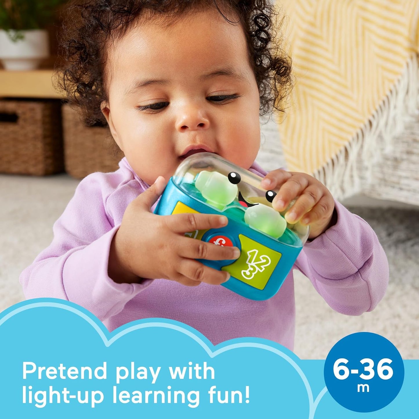 Fisher-Price Laugh & Learn Play Along Ear Buds Interactive Baby Learning Toy