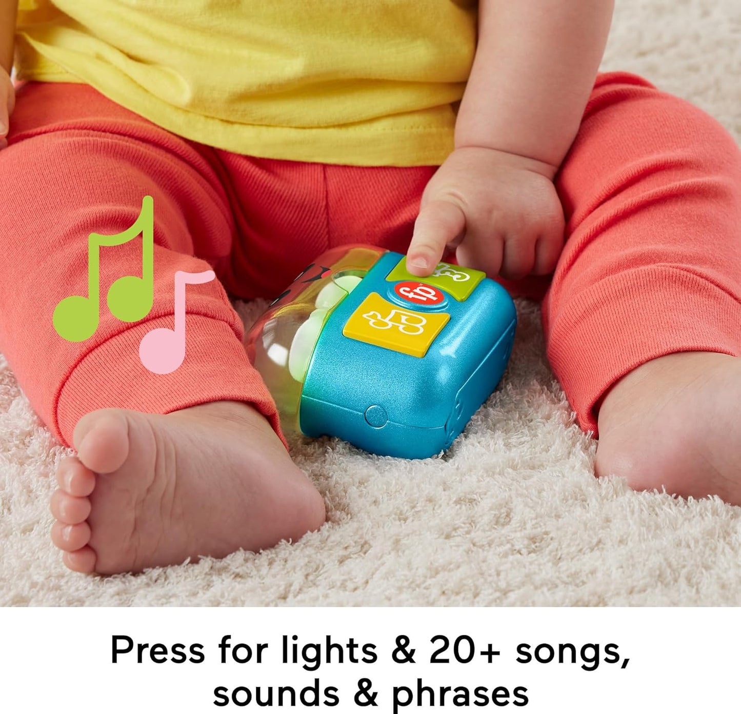 Fisher-Price Laugh & Learn Play Along Ear Buds Interactive Baby Learning Toy