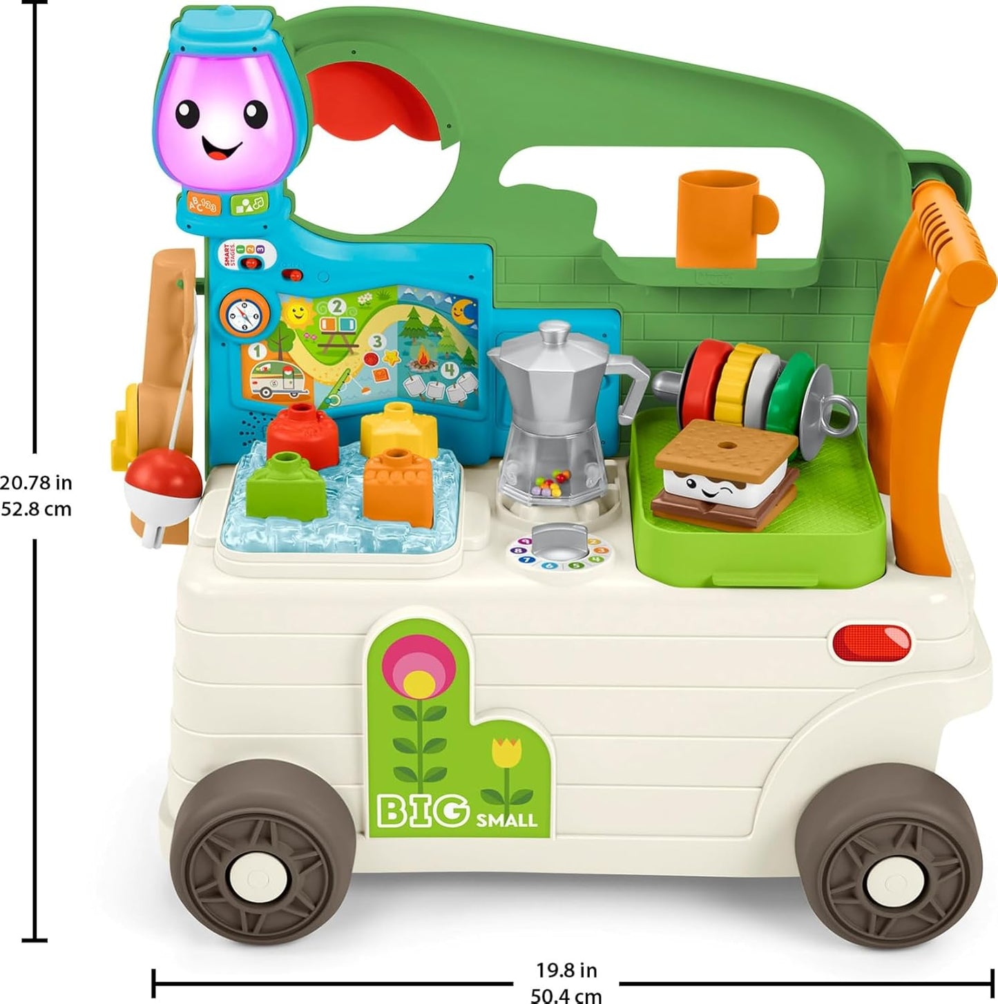 Fisher-Price Baby to Toddler Toy - On-the-Go Camper Walker & Activity Center