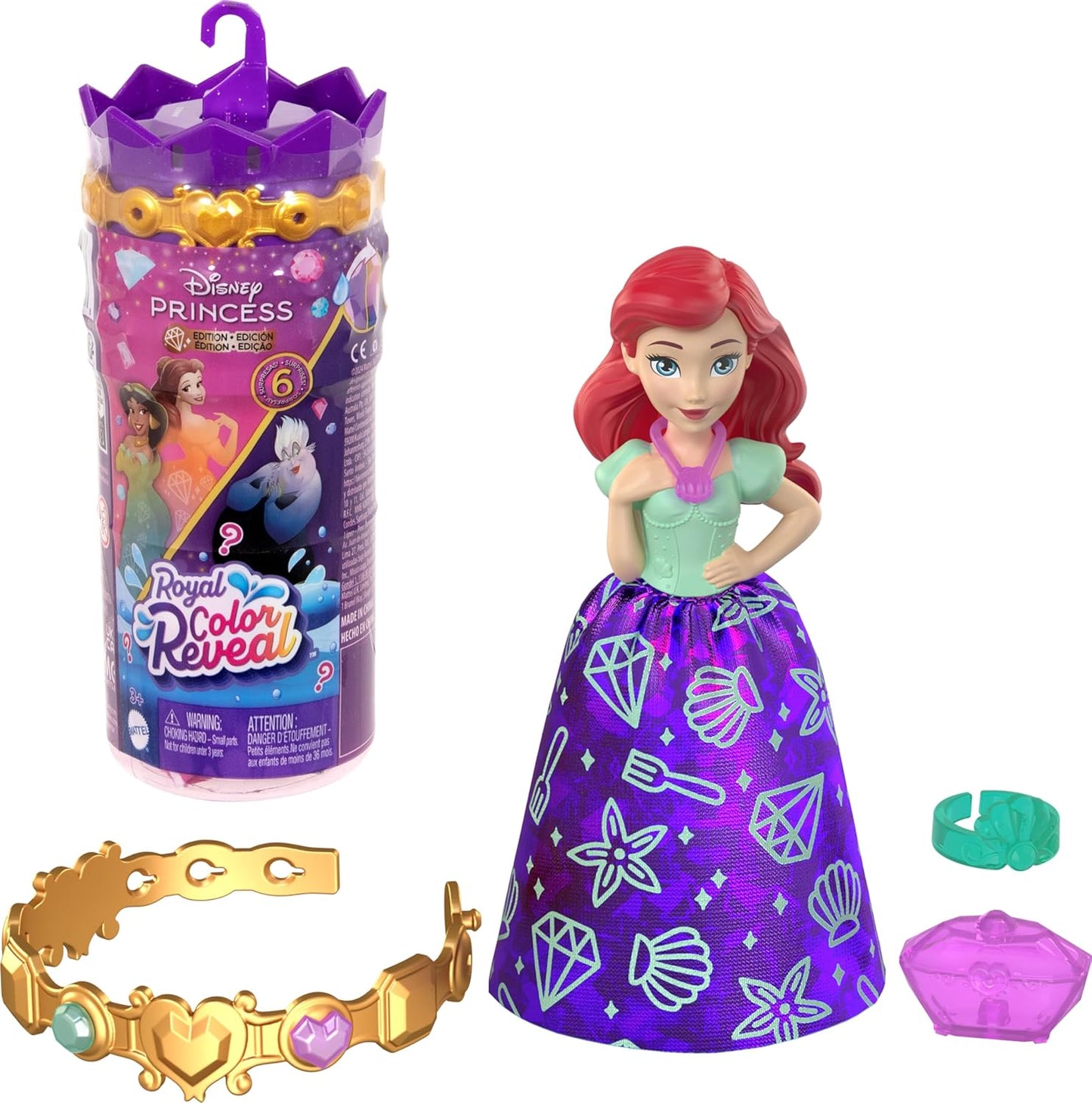 Disney Princess Small Doll Royal Color Reveal