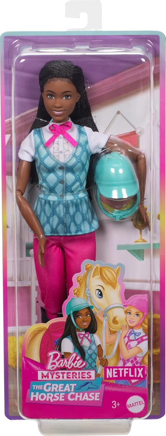 Barbie “Brooklyn” Doll from Barbie Mysteries: The Great Horse Chase with Removable Riding Outfit, Helmet, and Accessories