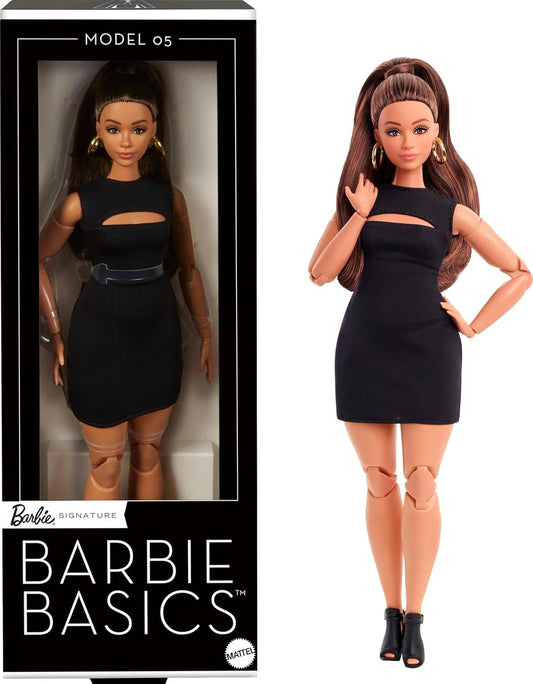 Barbie Basics Model 05 Curvy Body Doll with Brunette Hair