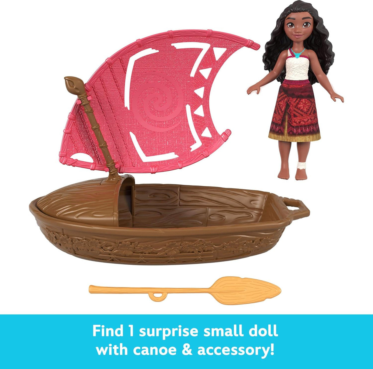 Moana 2 Wayfinder Wonders Toy Set with Surprise Small Doll (Styles May Vary)