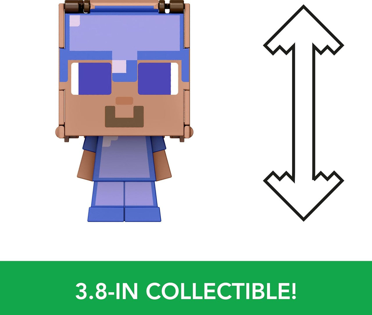 Minecraft Flippin’ Figs Figures with 2-in-1 Fidget Play (Characters May Vary)