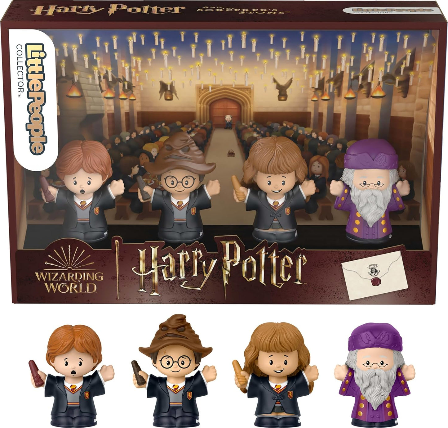 Little People Collector Harry Potter and the Sorcerer’s Stone Special Edition Set with 4 Collectible Figures in Display Package