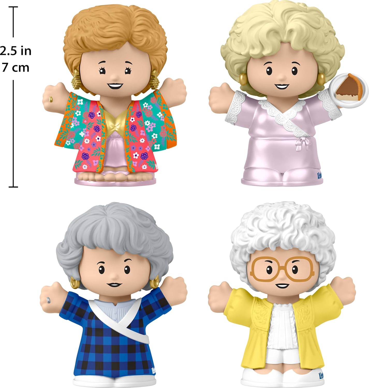 Little People Collector The Golden Girls Late Night Cheesecake 40th Anniversary Figure Set in Display Gift Box for Fans and Collectors