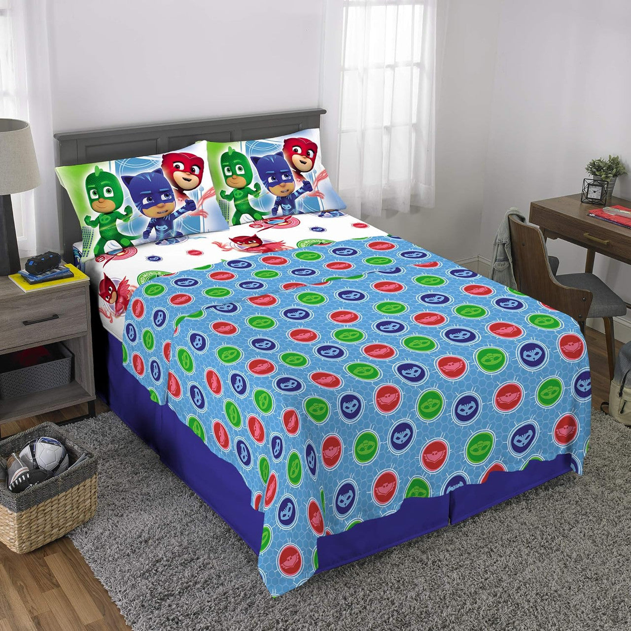 PJ Masks 4 Piece Full Sheet Set
