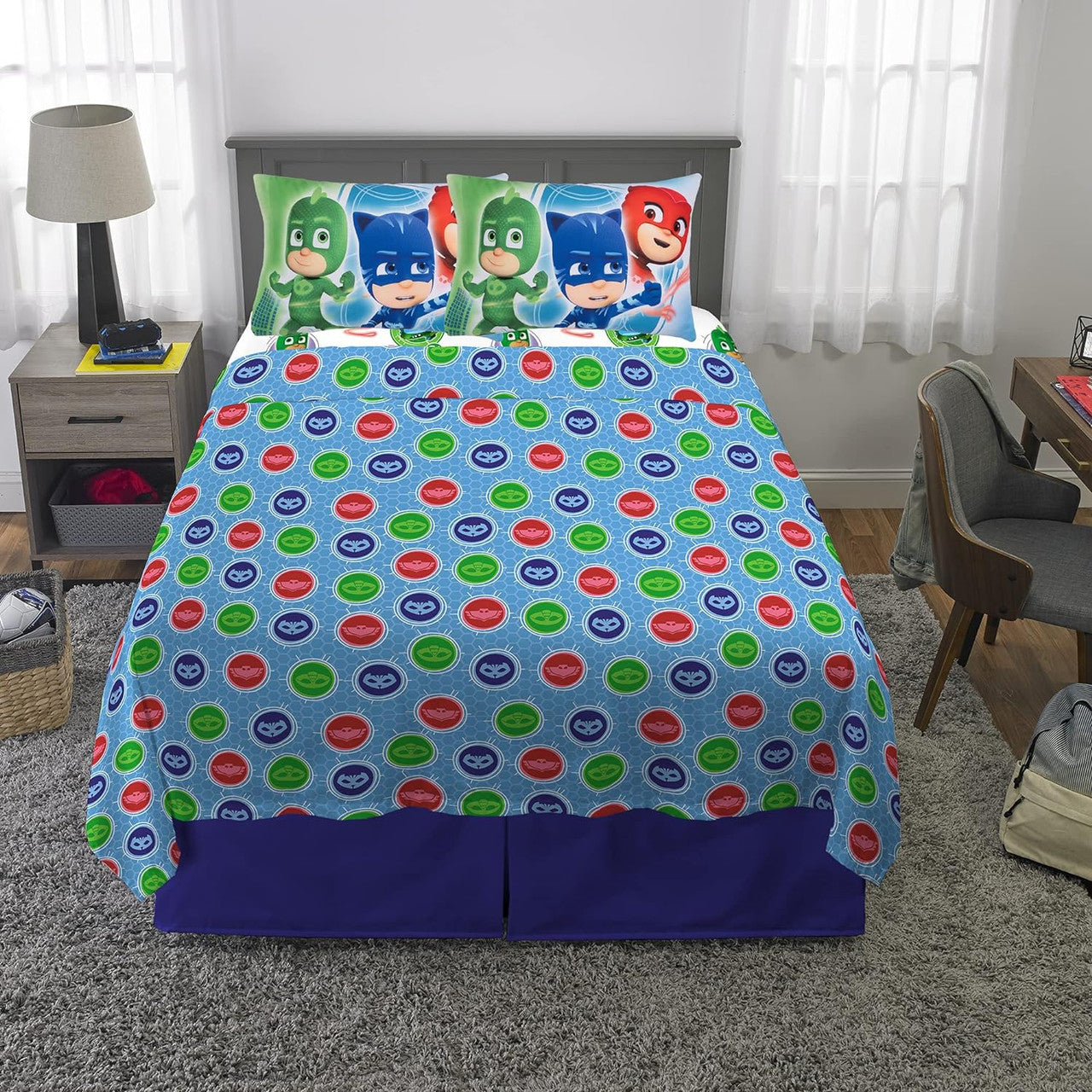 PJ Masks 4 Piece Full Sheet Set