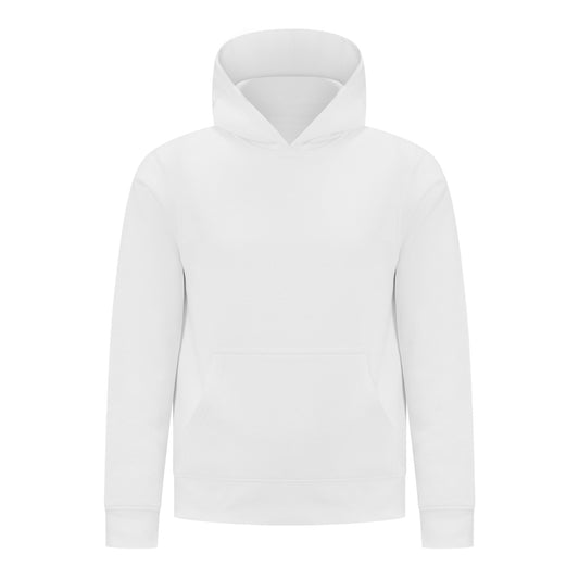 EVERYDAY KIDS All-Season White Pullover Hoodie – Warm Fleece Sweatshirt with Hood – Ideal for School, Outdoor Play, or Travel – Girls Hoodie