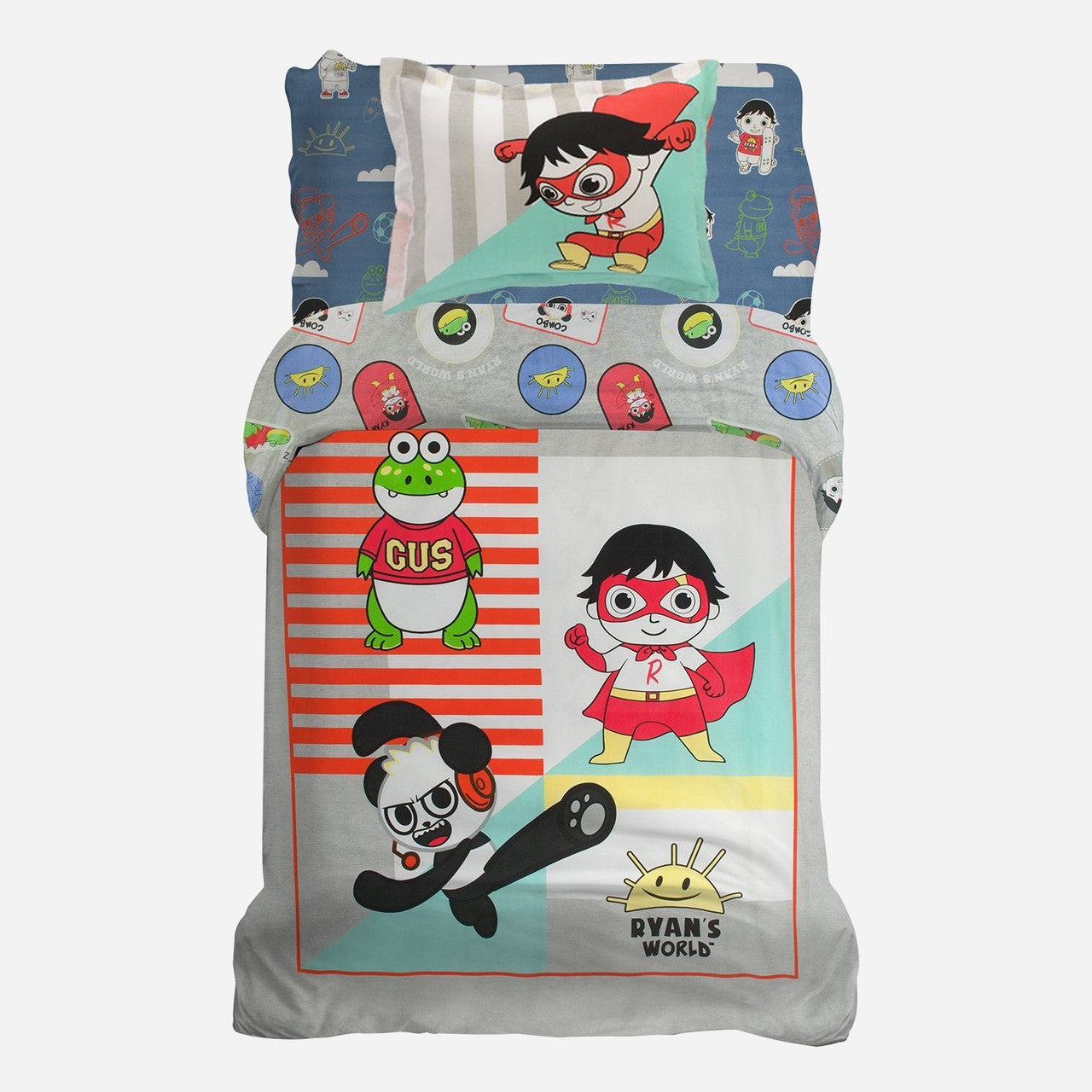 Ryan's World Full/Queen Duvet and 2 Shams