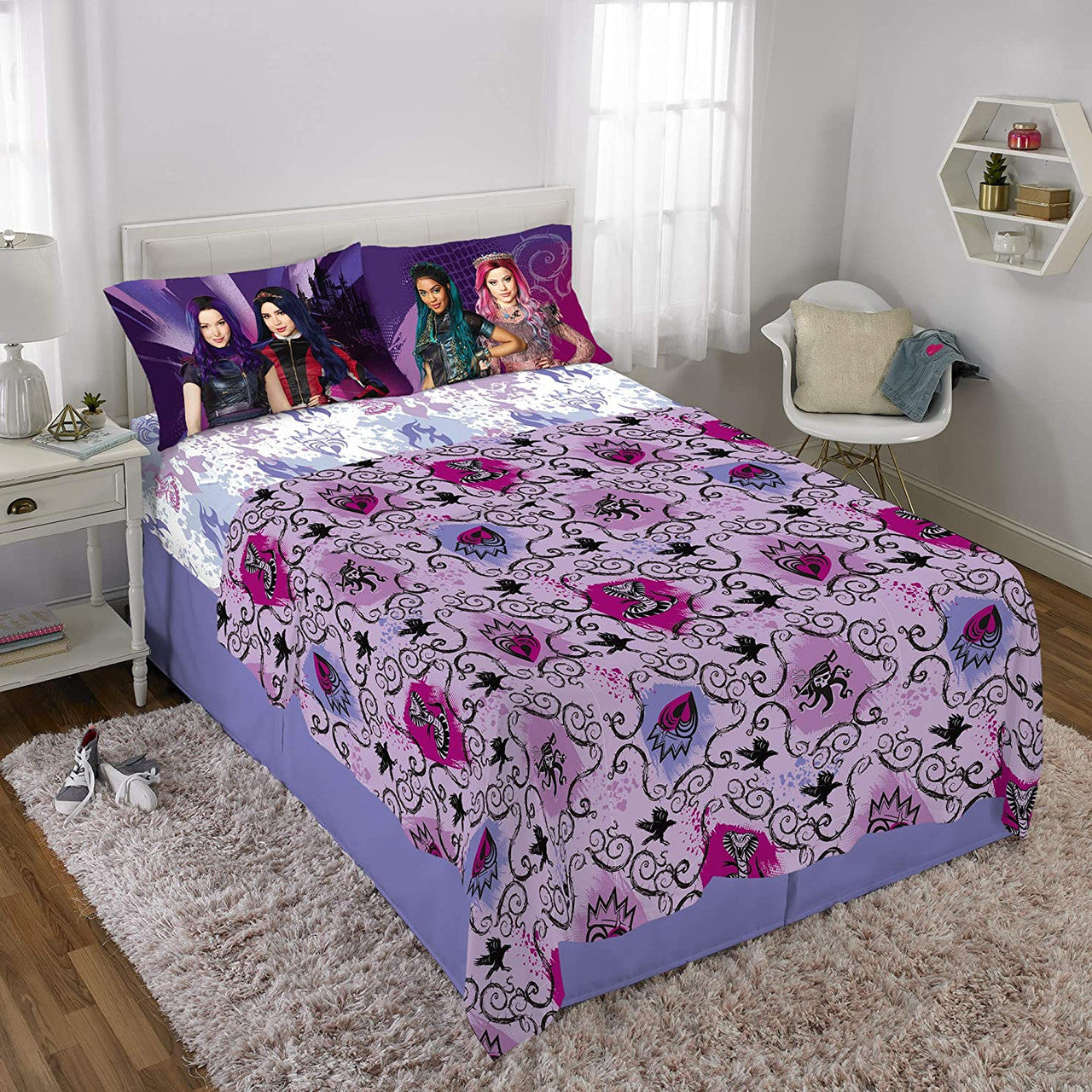 Disney Descendants 3: 4 Piece Full Sheet Set