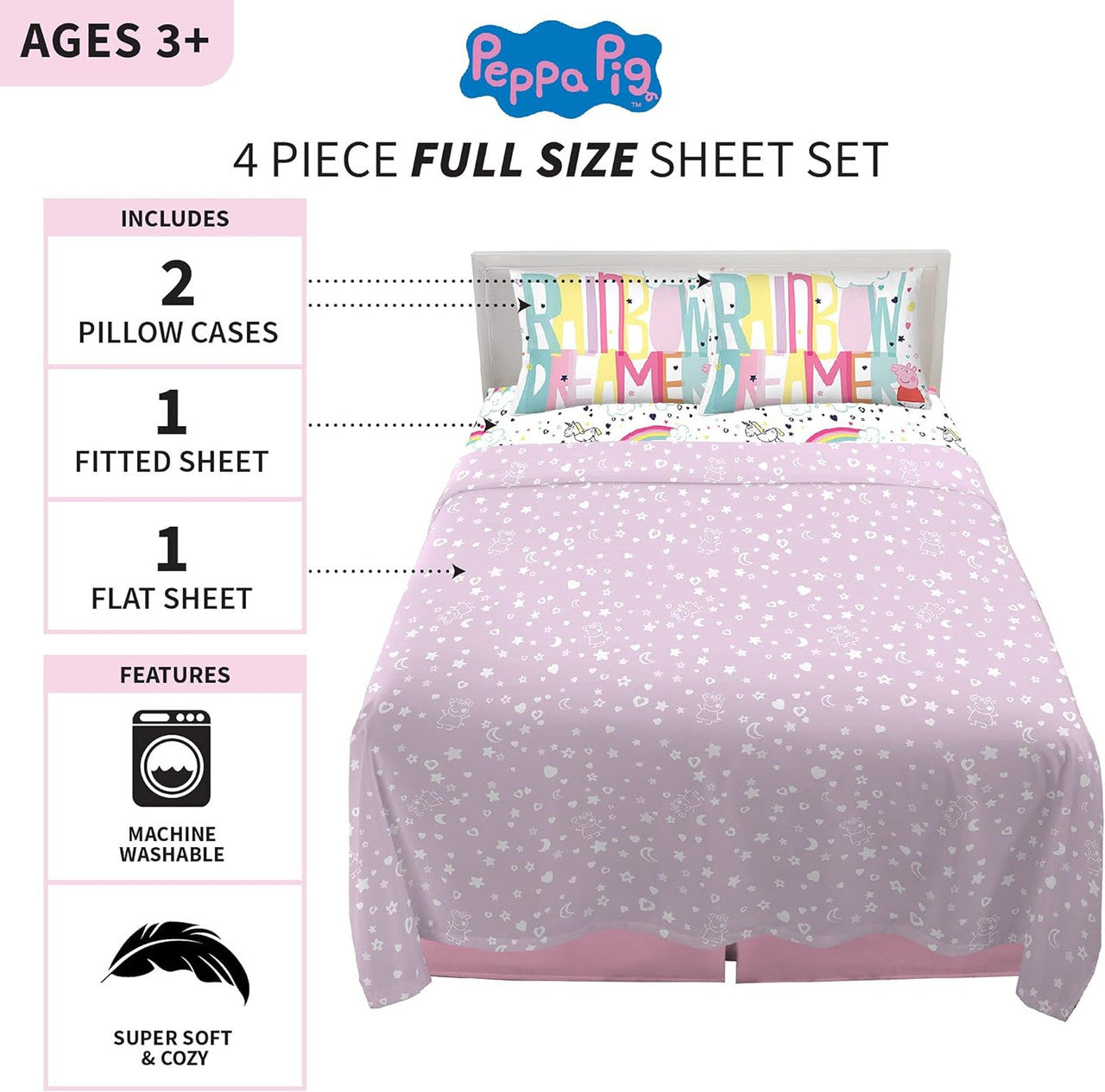 Peppa Pig Full Sheet Set