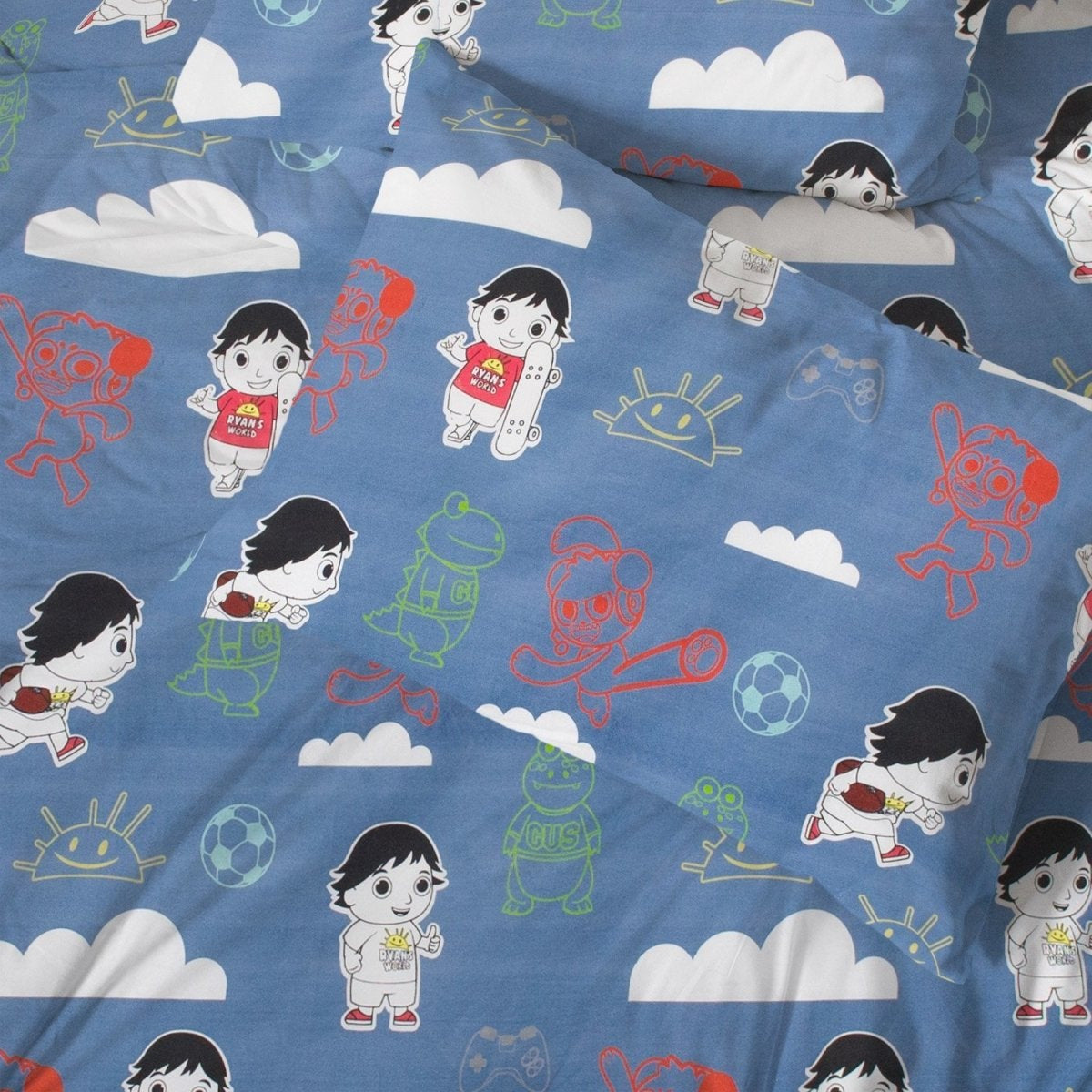 Ryan's World Stay Happy Full Sheet Set