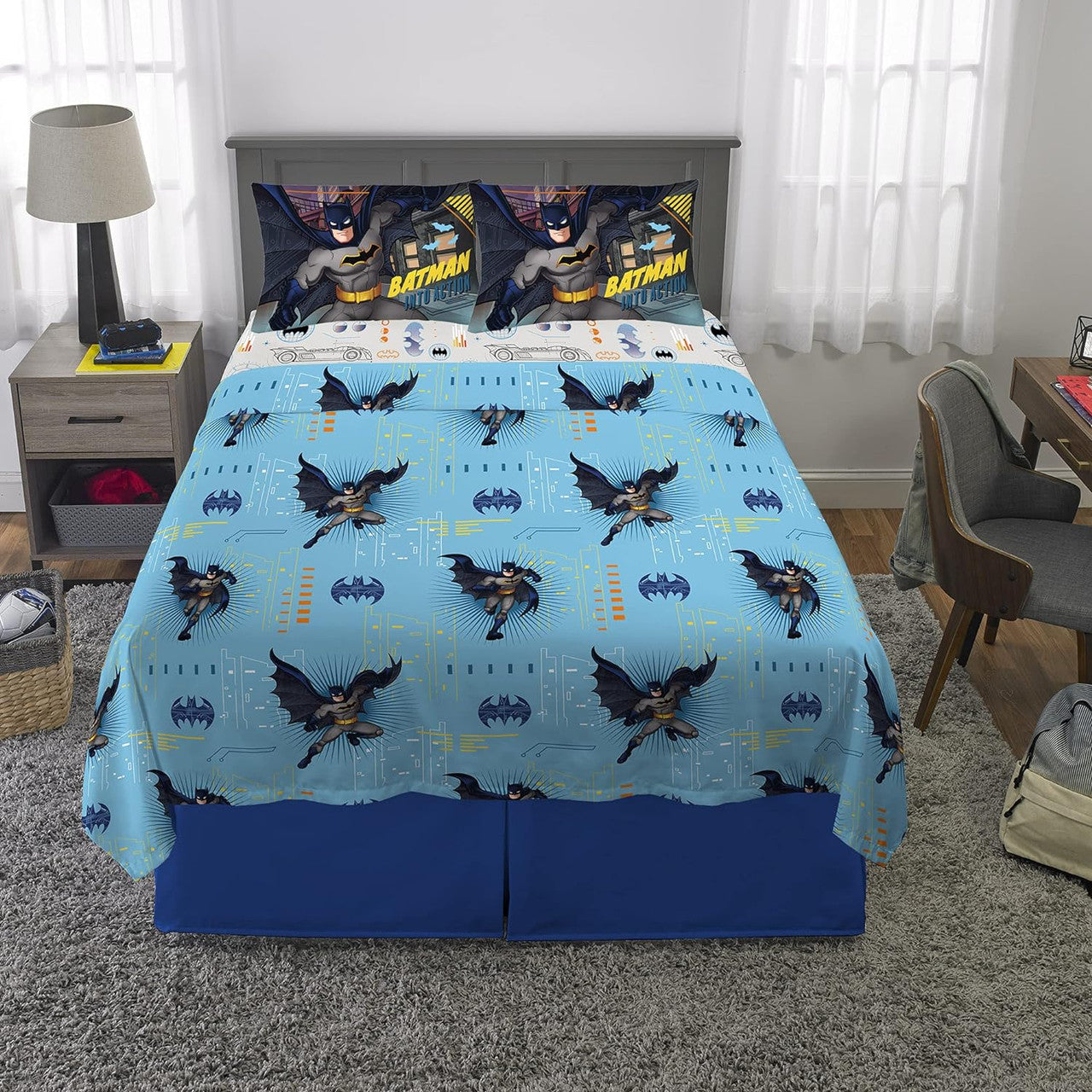 Batman Caped Classic Twin Reversible Comforter
