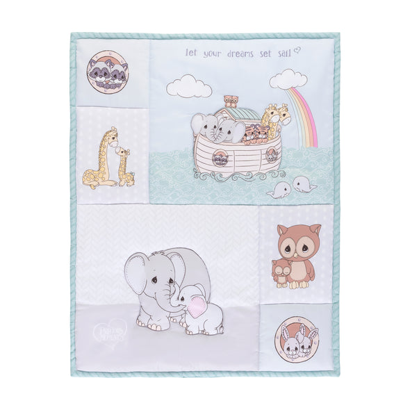Precious Moments Boys 4pc Crib Bedding Set