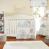 Everyday Kids 4-Piece Crib Bedding Set – Quilt, Sheet, Ruffle & Diaper Stacker – Nursery Baby Bedding