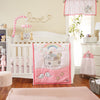 Everyday Kids 4-Piece Crib Bedding Set – Quilt, Sheet, Ruffle & Diaper Stacker – Nursery Baby Bedding