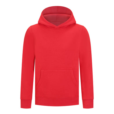EVERYDAY KIDS All-Season Red Pullover Hoodie – Warm Fleece Sweatshirt with Hood – Ideal for School, Outdoor Play, or Travel – Boys Hoodie