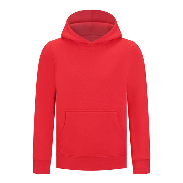 EVERYDAY KIDS All-Season Red Pullover Hoodie – Warm Fleece Sweatshirt with Hood – Ideal for School, Outdoor Play, or Travel – Boys Hoodie