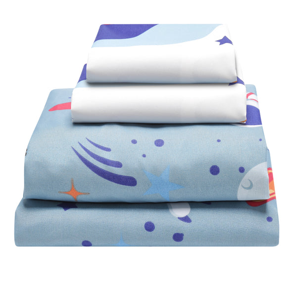 Blast Off in Outer Space Full Size Bed Sheet Set