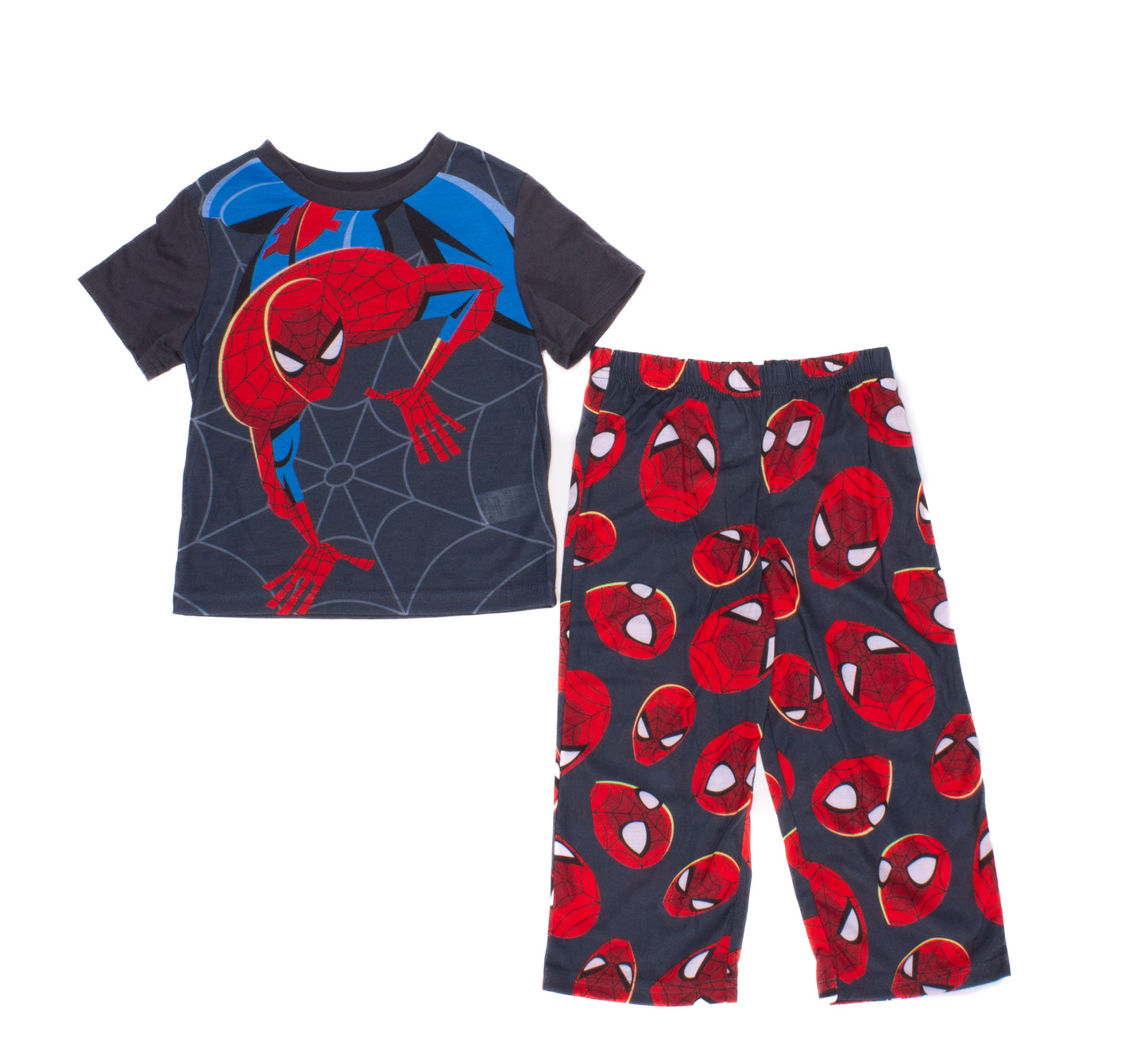 Marvel Spider-Man Boys 2-Piece Pajama Set Short Sleeve Top and Pants