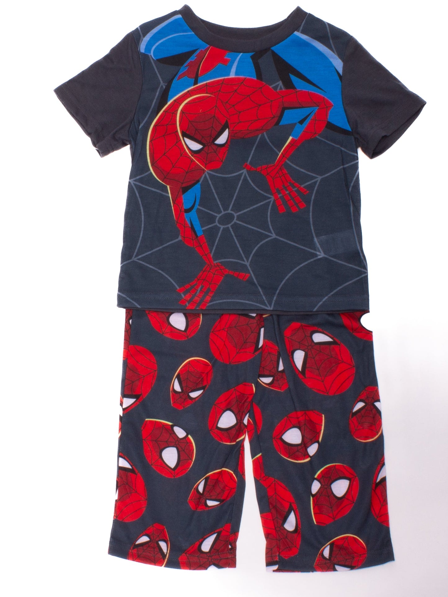 Marvel Spider-Man Boys 2-Piece Pajama Set Short Sleeve Top and Pants