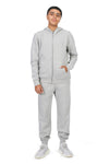 EVERYDAY KIDS Boys Heather Gray Zip-Up Hoodie – Soft Fleece Jacket with Hood – All-Season Kids Sweatshirt for School, Play, or Layering