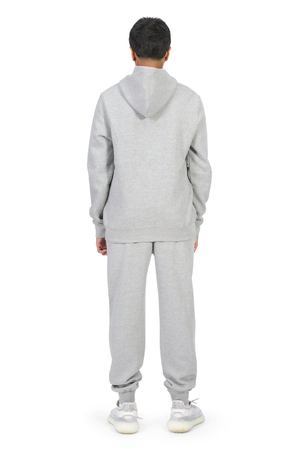 EVERYDAY KIDS Boys Heather Gray Zip-Up Hoodie – Soft Fleece Jacket with Hood – All-Season Kids Sweatshirt for School, Play, or Layering