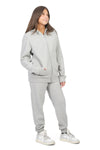 EVERYDAY KIDS Girls Heather Gray Zip-Up Hoodie – Soft Fleece Jacket with Hood – All-Season Kids Sweatshirt for School, Play, or Layering