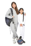 EVERYDAY KIDS Girls White Zip-Up Hoodie – Soft Fleece Jacket with Hood – All-Season Kids Sweatshirt for School, Play, or Layering