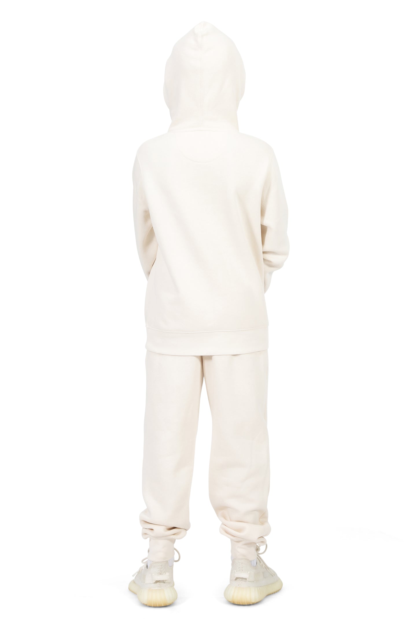 EVERYDAY KIDS All-Season Off-White Pullover Hoodie – Warm Fleece Sweatshirt with Hood – Ideal for School, Outdoor Play, or Travel – Boys Hoodie