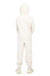 EVERYDAY KIDS All-Season Off-White Pullover Hoodie – Warm Fleece Sweatshirt with Hood – Ideal for School, Outdoor Play, or Travel – Boys Hoodie