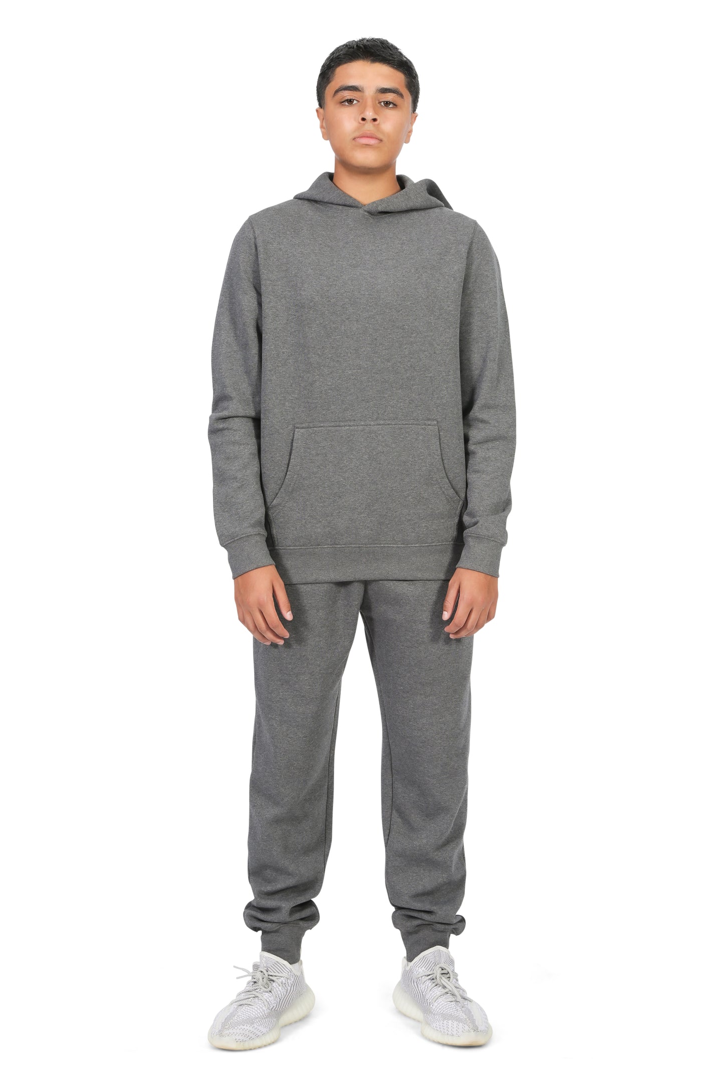 EVERYDAY KIDS All-Season Charcoal Gray Pullover Hoodie – Warm Fleece Sweatshirt with Hood – Ideal for School, Outdoor Play, or Travel – Boys Hoodie