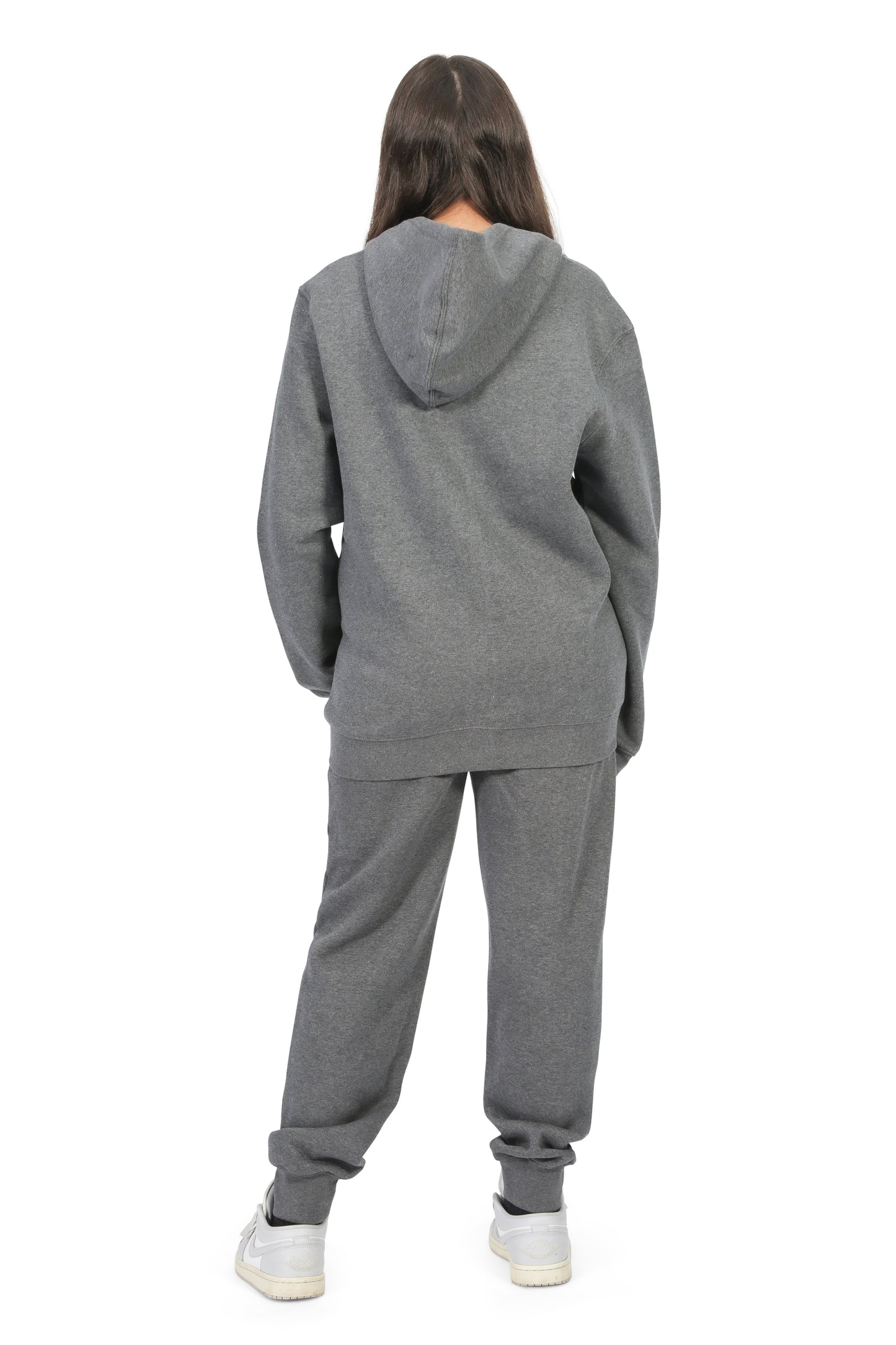 EVERYDAY KIDS Girls Charcoal Gray Zip-Up Hoodie – Soft Fleece Jacket with Hood – All-Season Kids Sweatshirt for School, Play, or Layering
