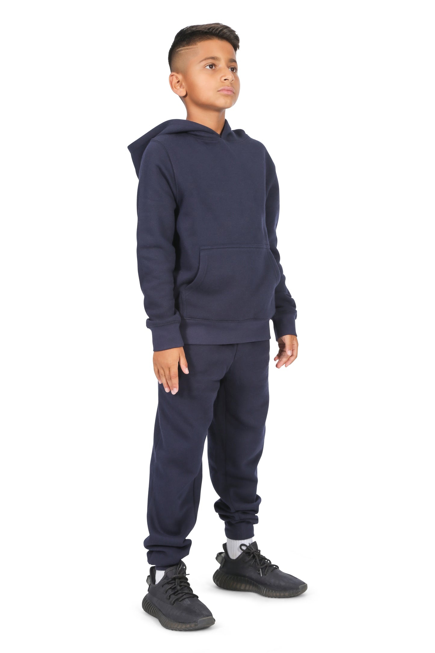 EVERYDAY KIDS All-Season Navy Pullover Hoodie – Warm Fleece Sweatshirt with Hood – Ideal for School, Outdoor Play, or Travel – Boys Hoodie