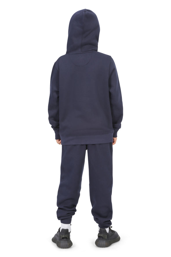 EVERYDAY KIDS All-Season Navy Pullover Hoodie – Warm Fleece Sweatshirt with Hood – Ideal for School, Outdoor Play, or Travel – Boys Hoodie