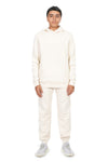 EVERYDAY KIDS All-Season Off-White Pullover Hoodie – Warm Fleece Sweatshirt with Hood – Ideal for School, Outdoor Play, or Travel – Boys Hoodie