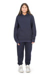 EVERYDAY KIDS All-Season Navy Pullover Hoodie – Warm Fleece Sweatshirt with Hood – Ideal for School, Outdoor Play, or Travel – Girls Hoodie