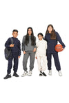 EVERYDAY KIDS All-Season Off-White Pullover Hoodie – Warm Fleece Sweatshirt with Hood – Ideal for School, Outdoor Play, or Travel – Girls Hoodie